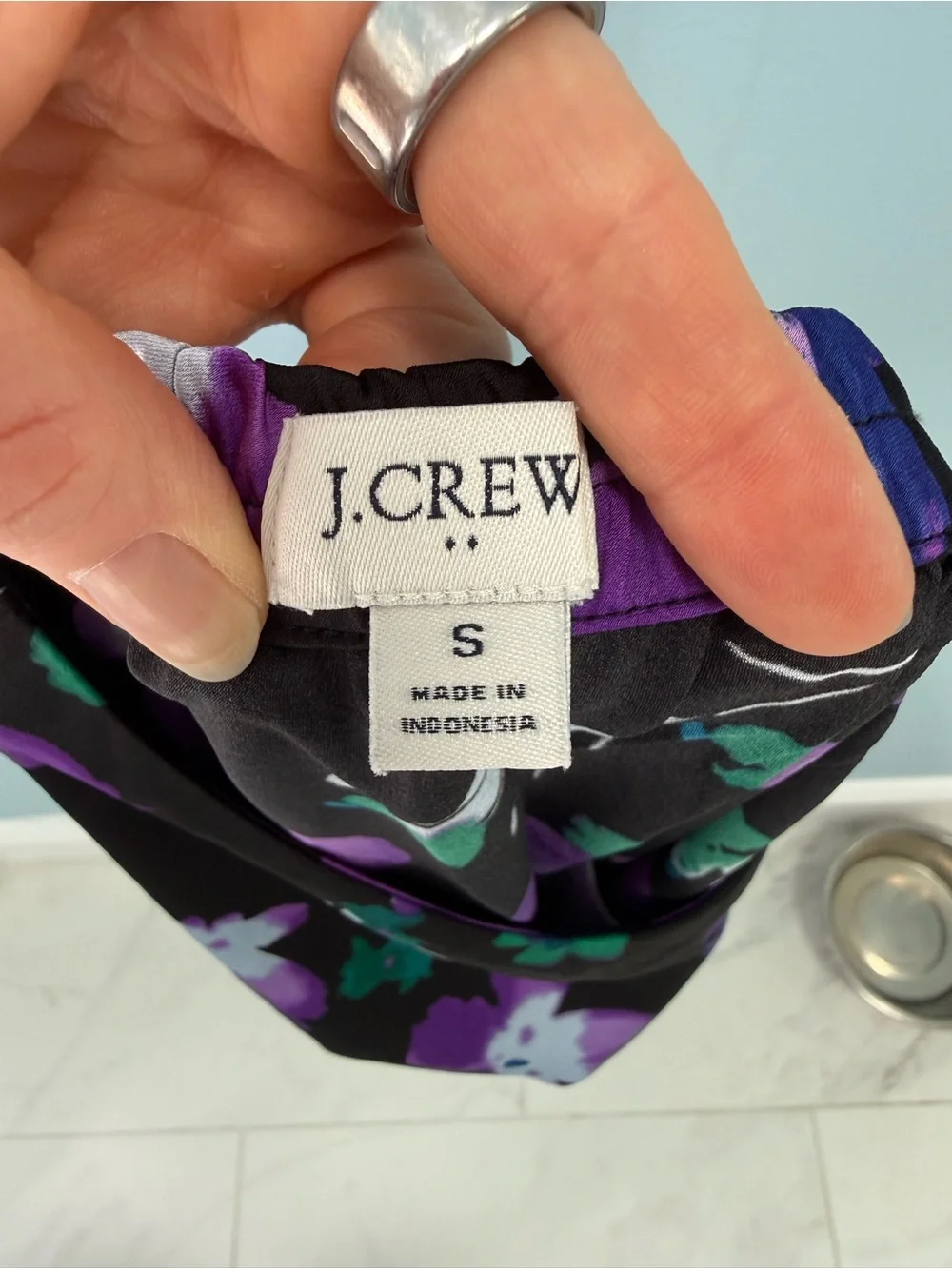 J. Crew Floral Midi Skirt